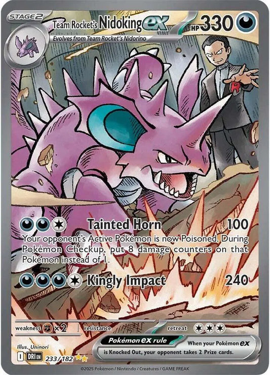 Team Rocket's Nidoking ex (233/182) [Destined Rivals]