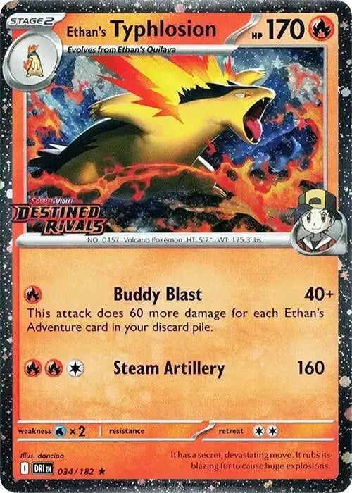 Ethan's Typhlosion (Prerelease) (034/182) [Scarlet & Violet Promo]