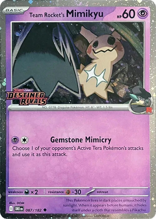 Team Rocket's Mimikyu (Prerelease) (087/182) [Scarlet & Violet Promo]