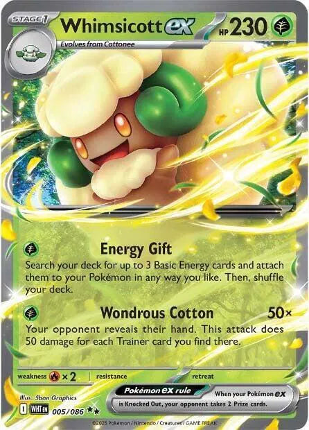 Whimsicott ex (005/086) [White Flare]