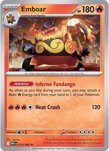 Emboar (013/086) [White Flare]