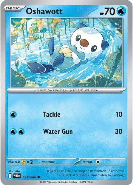 Oshawott (021/086) [White Flare]