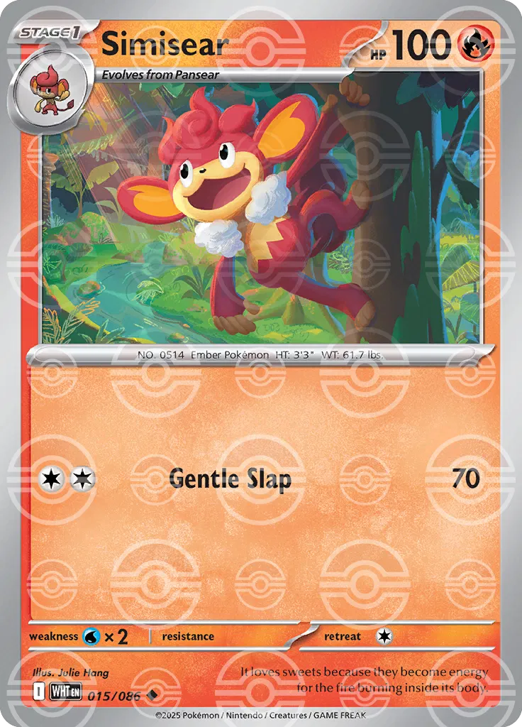 Simisear (Poke Ball Pattern) (015/086) [White Flare]