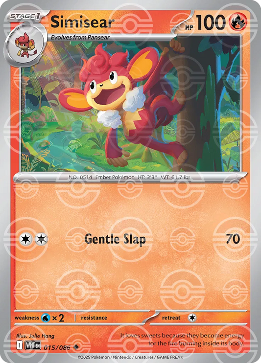 Simisear (Poke Ball Pattern) (015/086) [White Flare]
