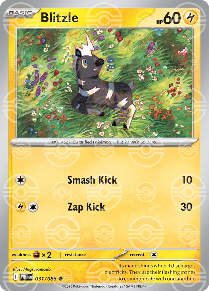 Blitzle (Poke Ball Pattern) (031/086) [White Flare]