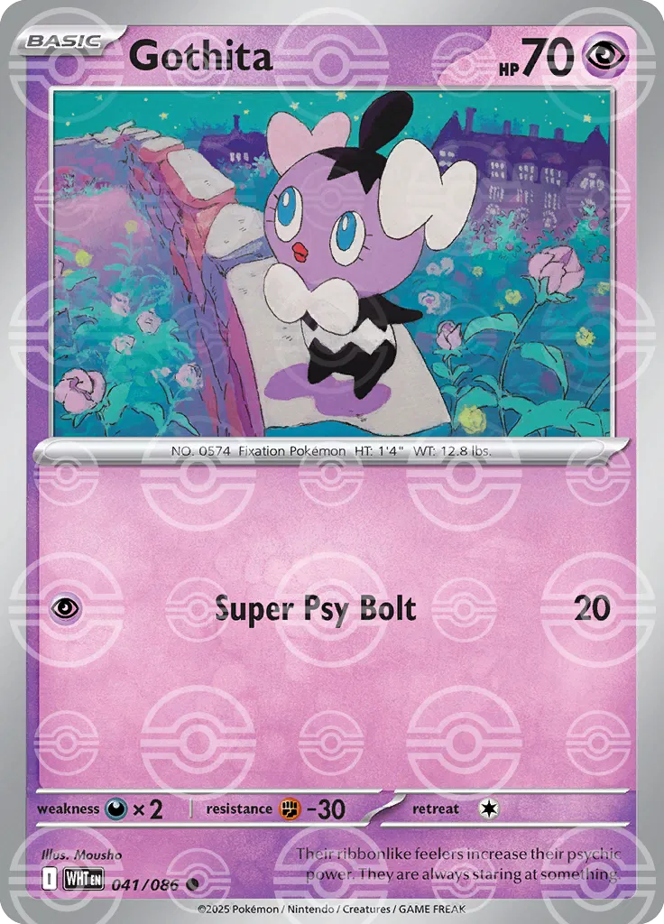 Gothita (Poke Ball Pattern) (041/086) [White Flare]