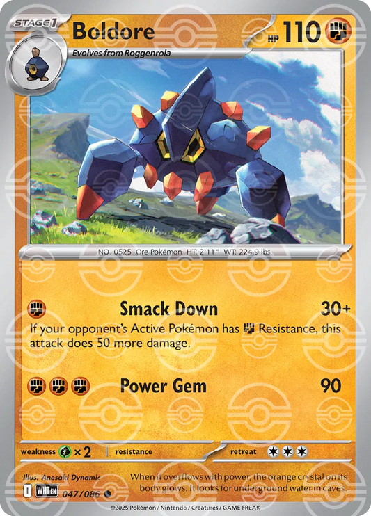 Boldore (Poke Ball Pattern) (047/086) [White Flare]