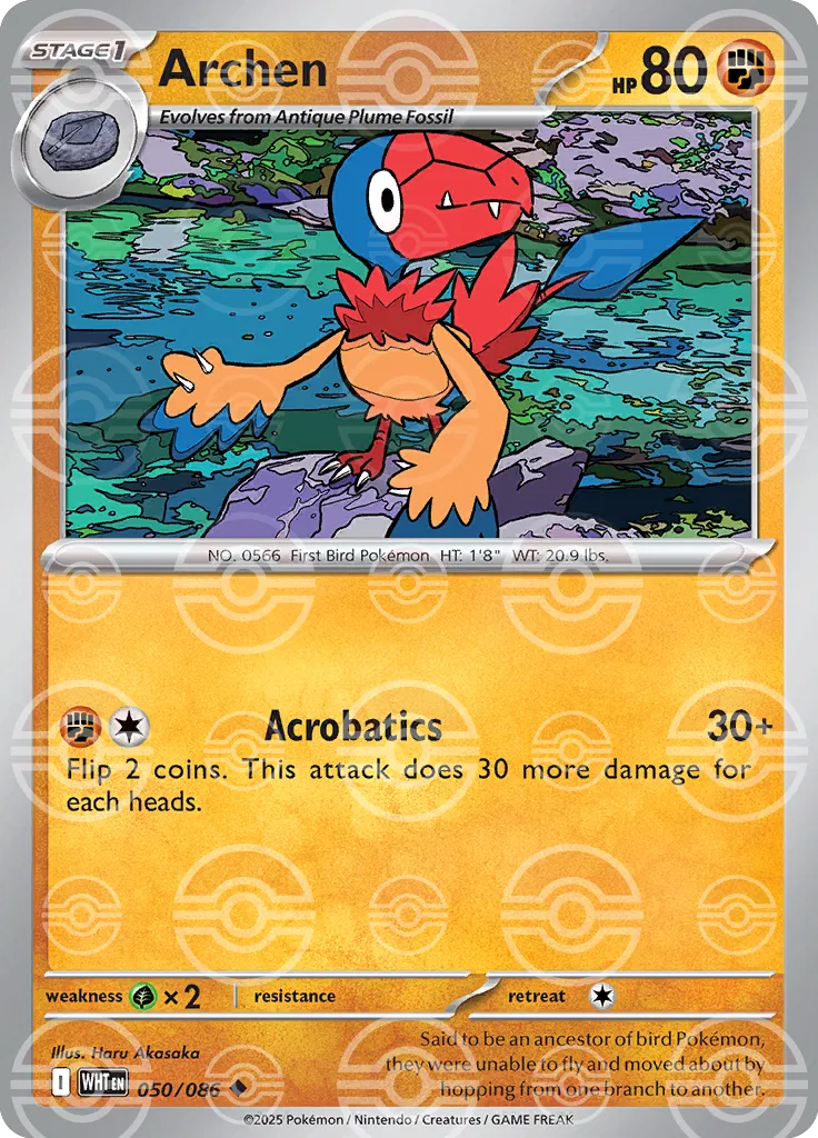 Archen (Poke Ball Pattern) (050/086) [White Flare]