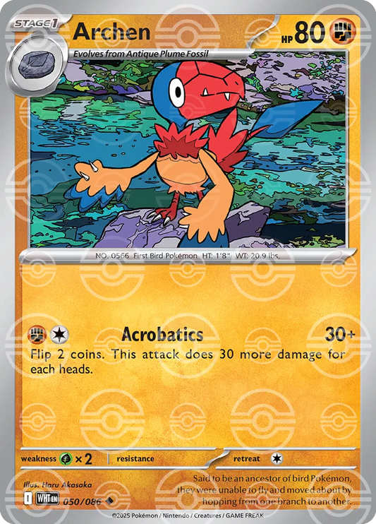 Archen (Poke Ball Pattern) (050/086) [White Flare]
