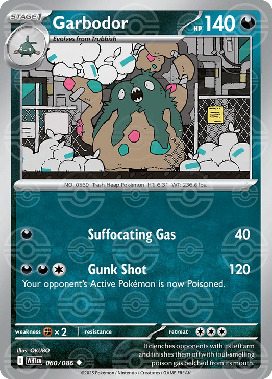 Garbodor (Poke Ball Pattern) (060/086) [White Flare]