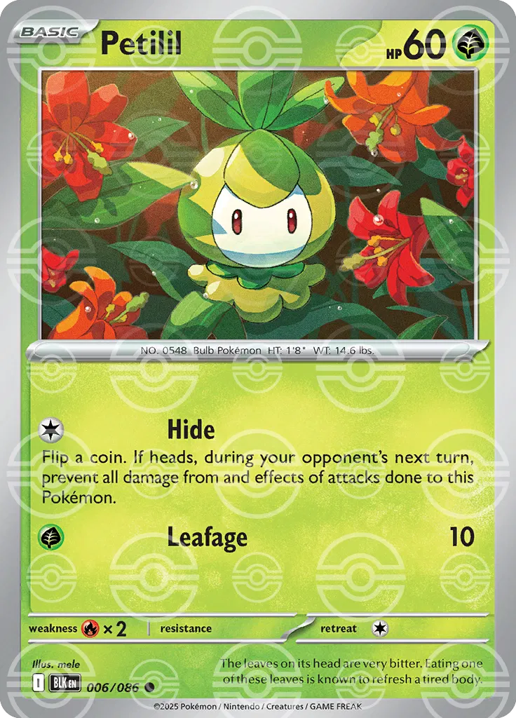 Petilil (Poke Ball Pattern) (006/086) [Black Bolt]