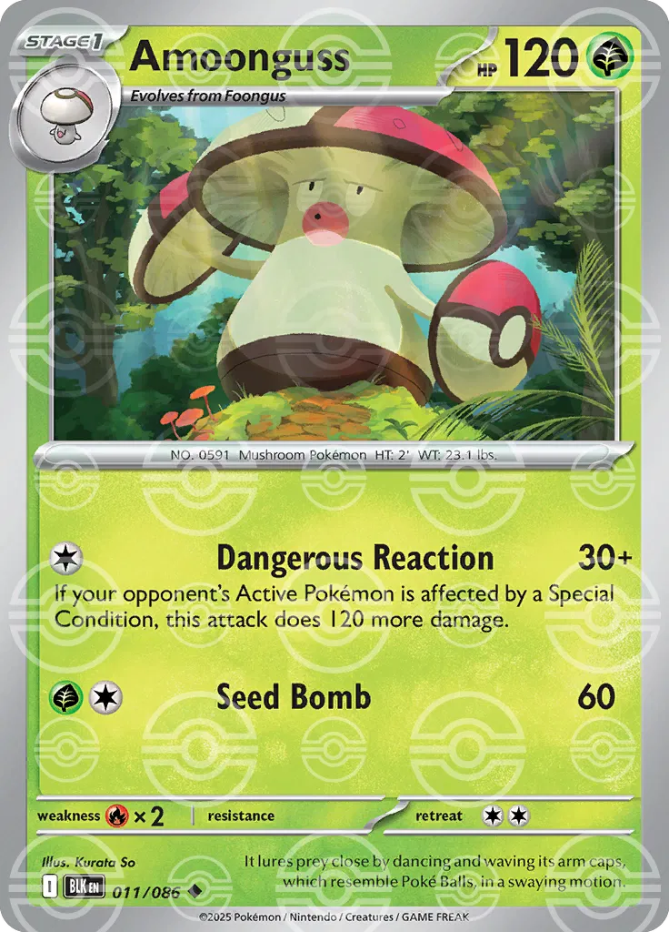 Amoonguss (Poke Ball Pattern) (011/086) [Black Bolt]