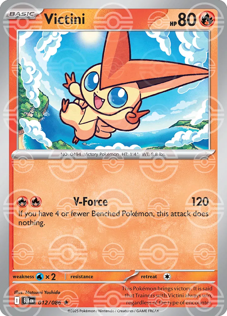 Victini (Poke Ball Pattern) (012/086) [Black Bolt]