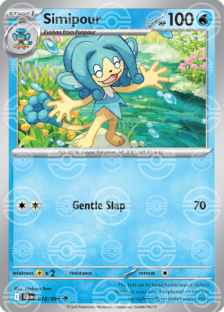 Simipour (Poke Ball Pattern) (018/086) [Black Bolt]