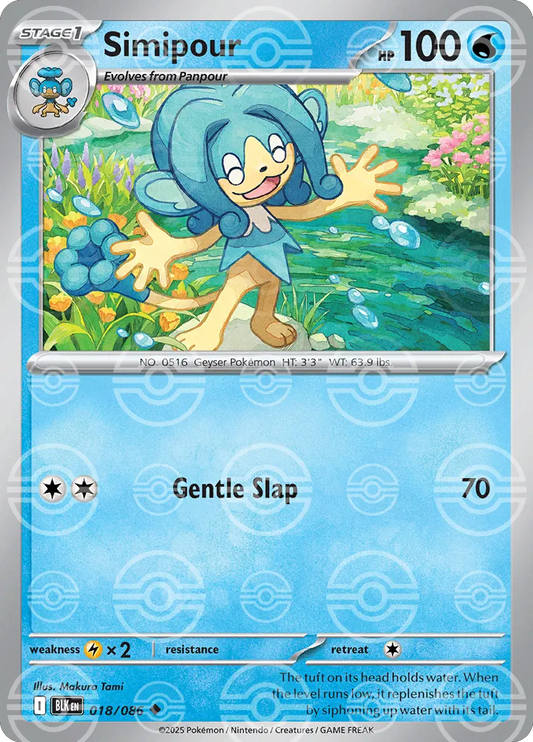 Simipour (Poke Ball Pattern) (018/086) [Black Bolt]