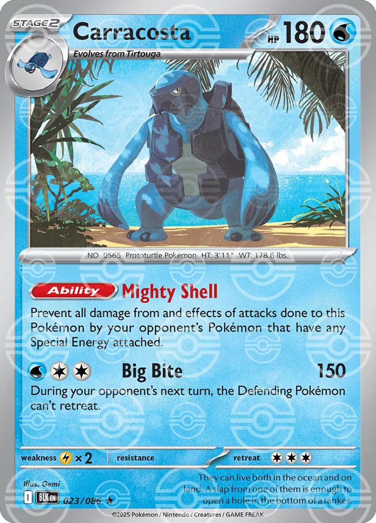 Carracosta (Poke Ball Pattern) (023/086) [Black Bolt]