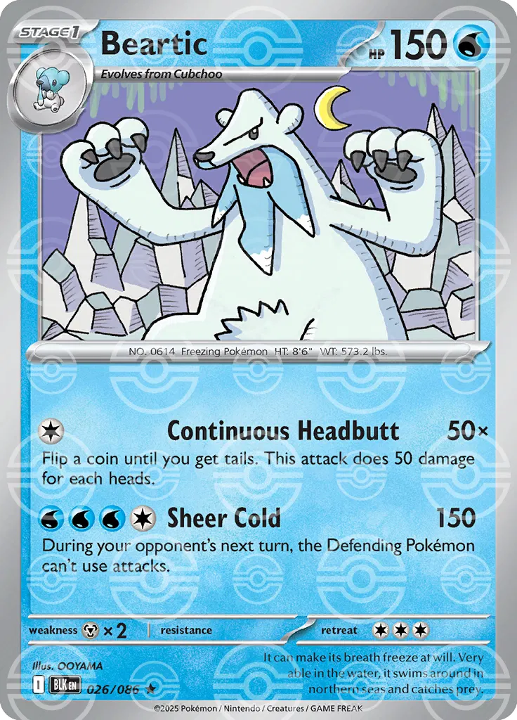Beartic (Poke Ball Pattern) (026/086) [Black Bolt]