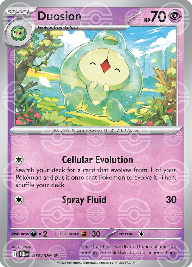 Duosion (Poke Ball Pattern) (038/086) [Black Bolt]