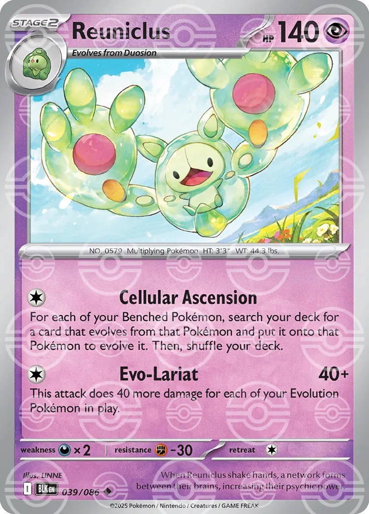 Reuniclus (Poke Ball Pattern) (039/086) [Black Bolt]