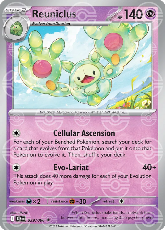 Reuniclus (Poke Ball Pattern) (039/086) [Black Bolt]