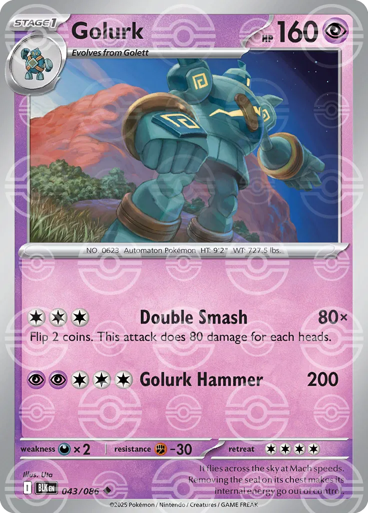 Golurk (Poke Ball Pattern) (043/086) [Black Bolt]