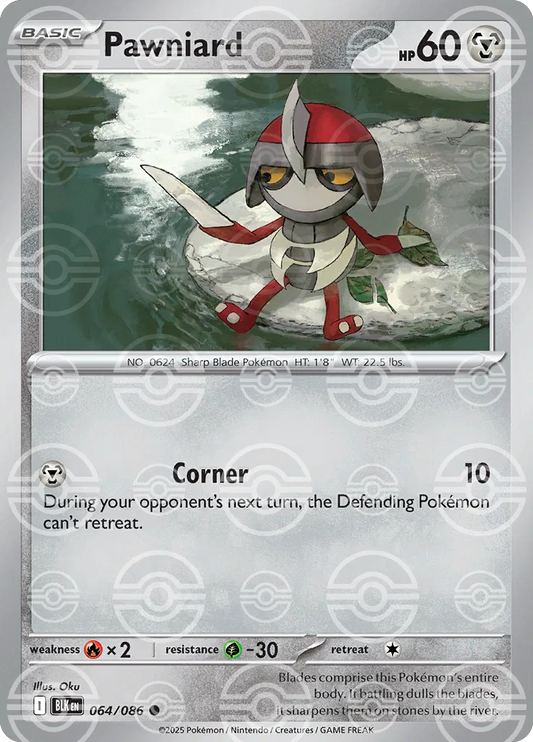 Pawniard (Poke Ball Pattern) (064/086) [Black Bolt]