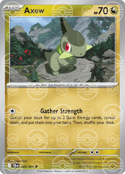 Axew (Poke Ball Pattern) (068/086) [Black Bolt]