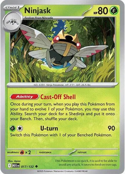 Ninjask (017/132) [Mega Evolution]
