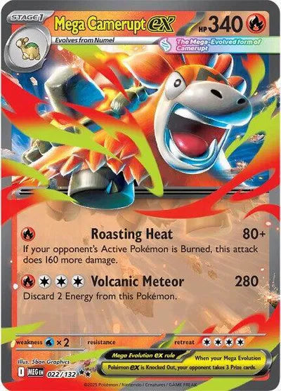 Mega Camerupt ex (022/132) [Mega Evolution]