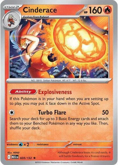 Cinderace (028/132) [Mega Evolution]