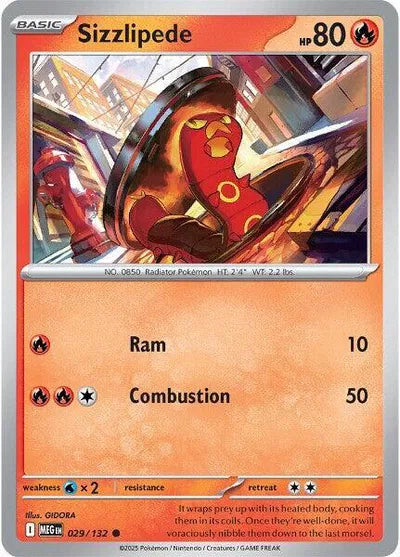 Sizzlipede (029/132) [Mega Evolution]