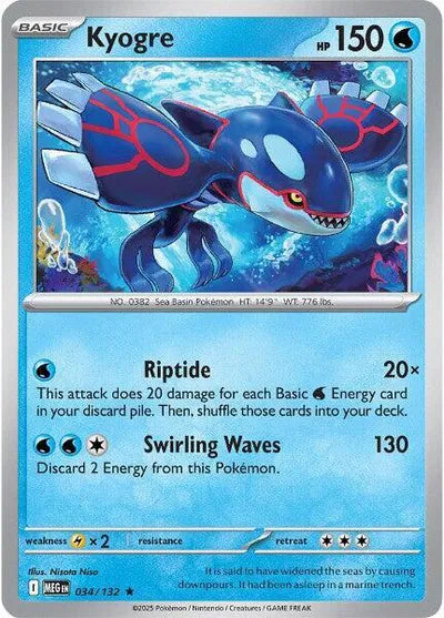 Kyogre (034/132) [Mega Evolution]
