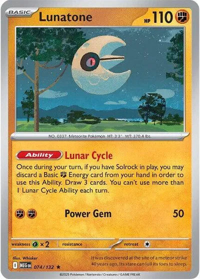 Lunatone (074/132) [Mega Evolution]