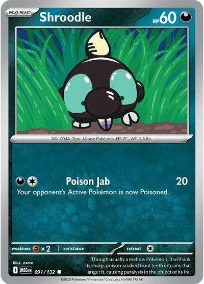 Shroodle (091/132) [Mega Evolution]