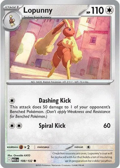 Lopunny (108/132) [Mega Evolution]