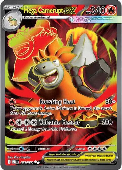 Mega Camerupt ex (156/132) [Mega Evolution]