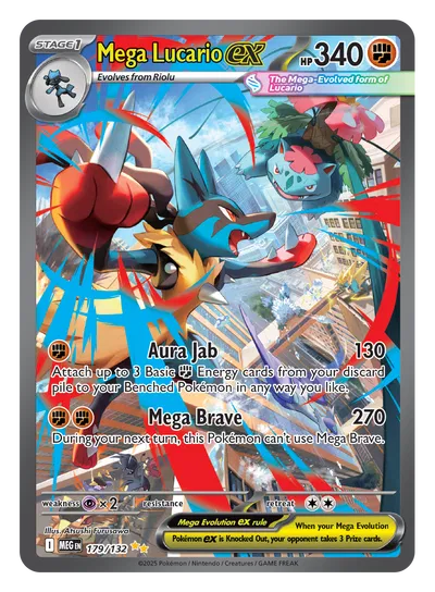 Mega Lucario ex (179/132) [Mega Evolution]
