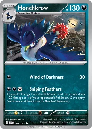 Honchkrow (058/094) [Phantasmal Flames]