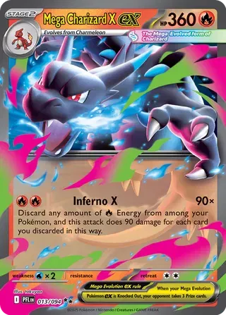 Mega Charizard X ex (013/094) [Phantasmal Flames]