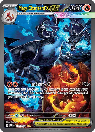 Mega Charizard X ex (125/094) [Phantasmal Flames]