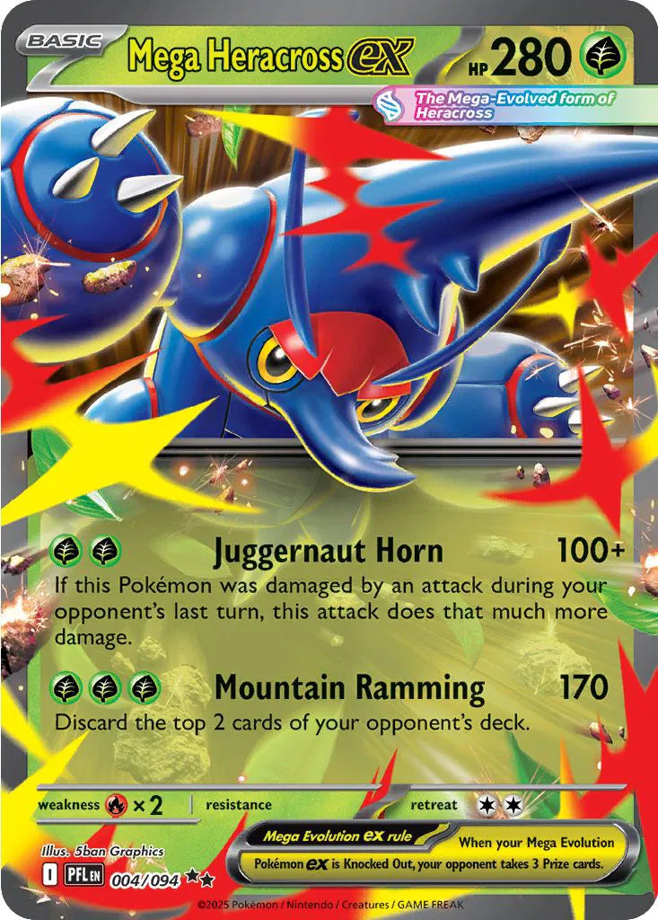 Mega Heracross ex (004/094) [Phantasmal Flames]