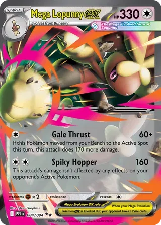 Mega Lopunny ex (084/094) [Phantasmal Flames]