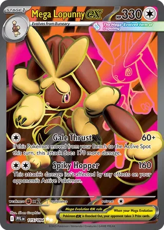 Mega Lopunny ex (115/094) [Phantasmal Flames]