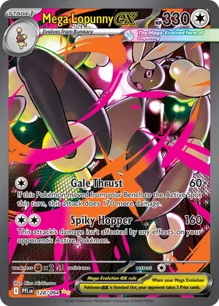 Mega Lopunny ex (128/094) [Phantasmal Flames]