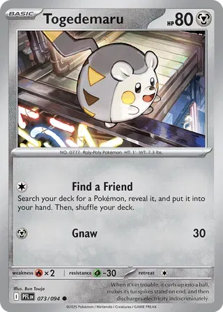 Togedemaru (073/094) [Phantasmal Flames]