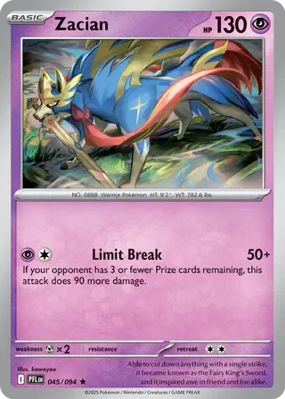 Zacian (045/094) [Phantasmal Flames]