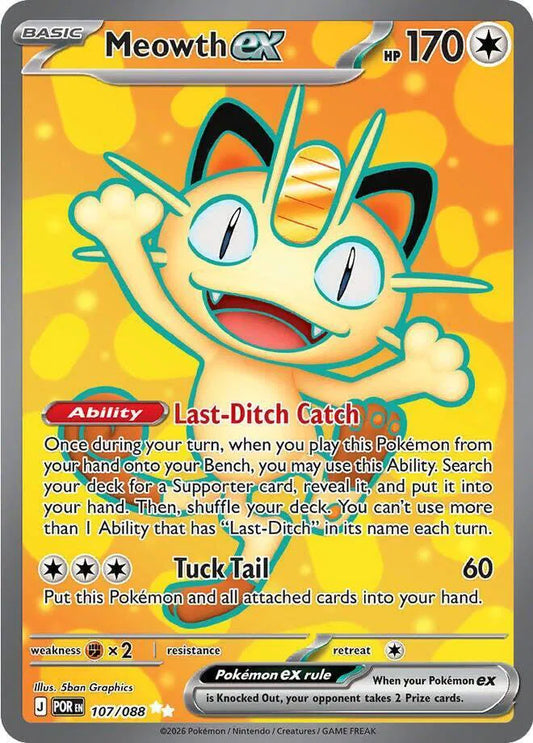 Meowth ex (107/088) [Perfect Order]