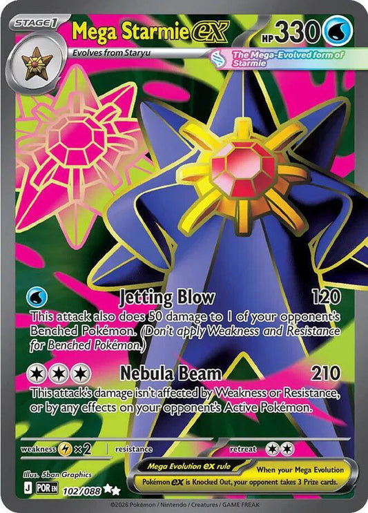 Mega Starmie ex (102/088) [Perfect Order]