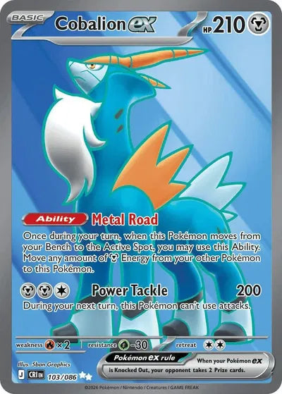 Cobalion ex (103/086) [Chaos Rising]