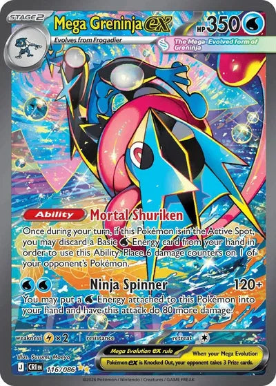 Mega Greninja ex (116/086) [Chaos Rising]